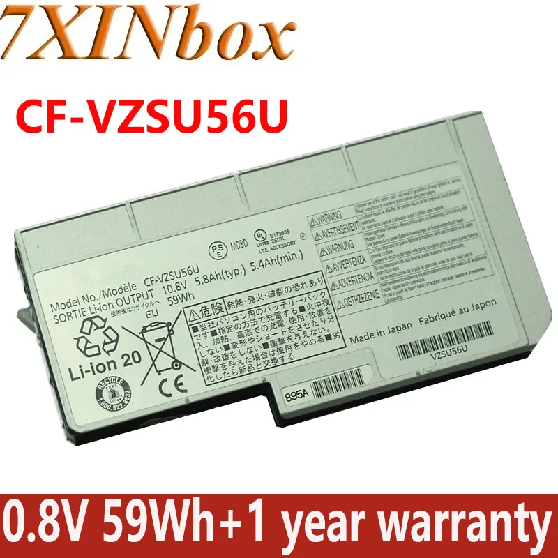 

Аккумулятор для ноутбука 7XINbox 10,8 В 59Wh, оригинальный, VZSU56U, для Panasonic, Toughbook, CF-VZSU56U, с функцией зарядки, для Panasonic, с функцией быстрой зарядки, с функцией быстрой зарядки, с функцией подключения к ноутбуку, с зарядным устройством