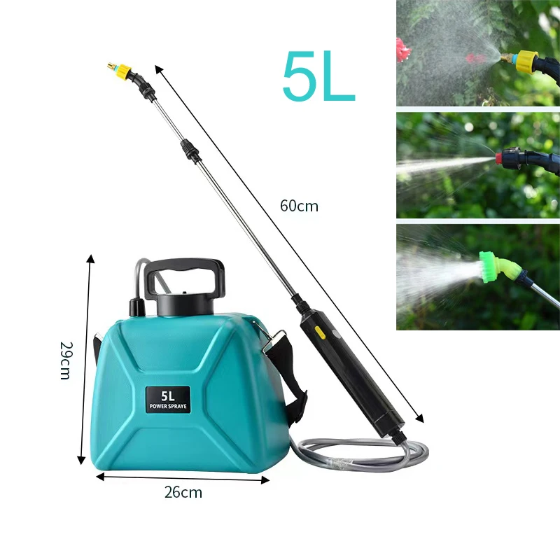 

Electric Sprayer 5L Watering Can With Spray Gun Automatic Garden Plant USB Rechargeable Irrigation Tool