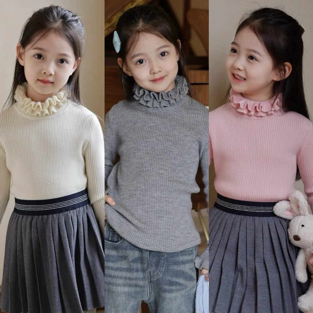 

High quality limited edition sweater kids girl clothes baby sweater 100% Pure Wool Base Layer Sweater
