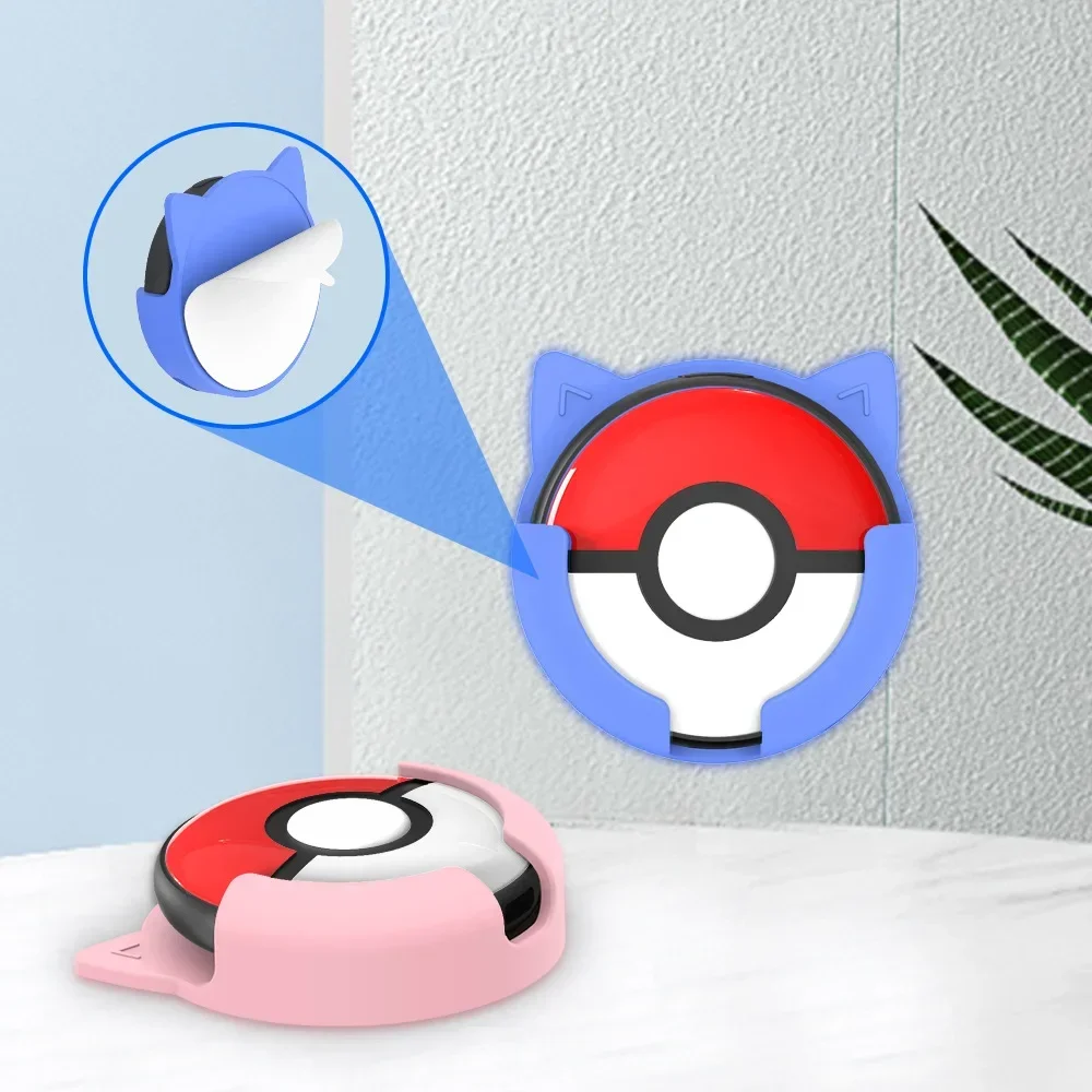 for Pokemon GO Plus + Silicone Case Sleep Monitor Protection Wall Holder Stand for Pokemon GO Plus + Rubber Sleeve Accessories