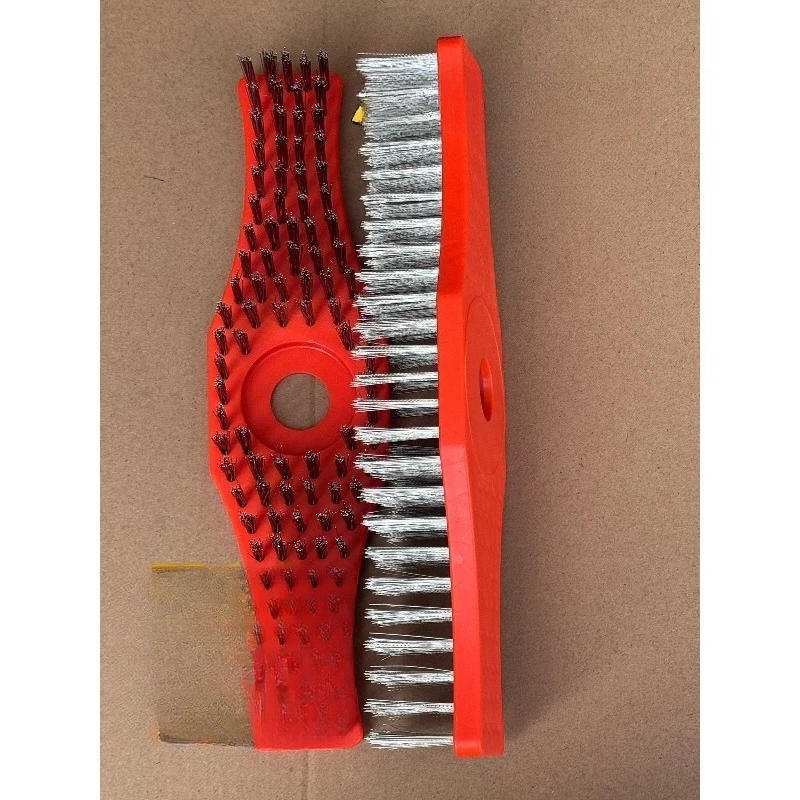 Steel Wire Weed Brush Head for Trimmer & Brush Cutter, Efficient Garden Accessory to Clear Pavement Moss and Stubborn Grime