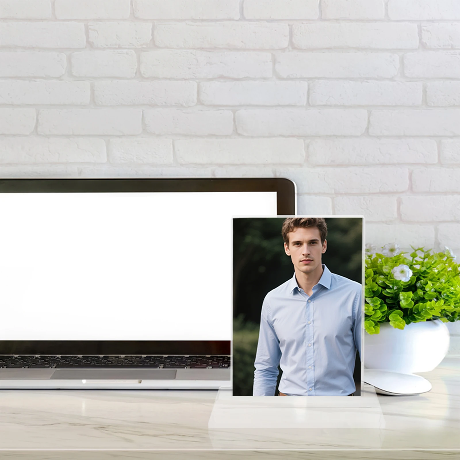 

Sublimation Blank Crystal Photo Frame Single Side Heat Transfer Clear Diy Picture Plaque Home Office Decoration Rectangle Shape