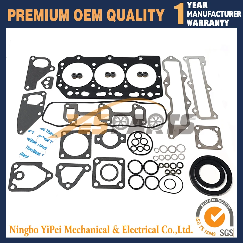 

3TNV86 Full Overhaul Gasket Kit For Yanmar 3TNV86CHT 3TNV86CHT-MJT John Deere