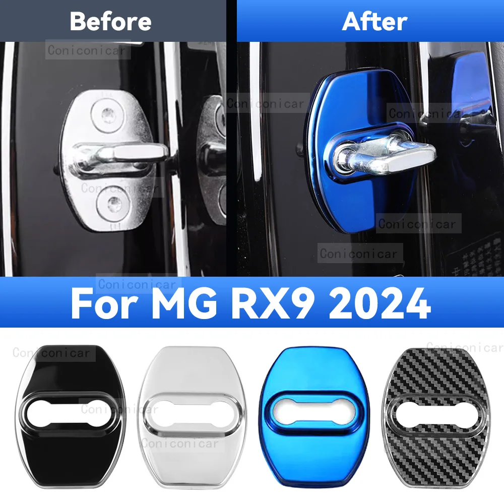 

Car Door Lock Protector Cover Stainless Steel For MG RX9 2024 Protect Buckle Anti-rust Decoration Accessories