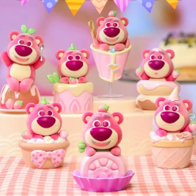 

TOPTOY Disney Lotso Dessert Party Series Blind Box Mystery Box Toys Kawaii Ornaments Figurines Home Decor Desktop Model Dolls