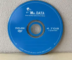Wholesale 5 discs Mr Data Grade A 4.7 GB Blank Printed DVD RW Discs