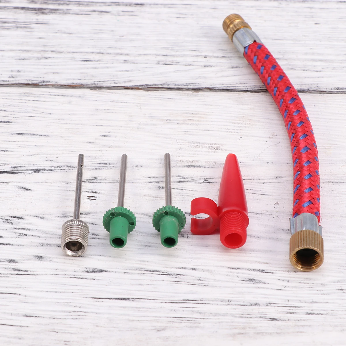 5 個の空気注入針セットスポーツボールバイクタイヤポンプ用多用途アダプターコネクタサッカーバスケットボールサッカー用