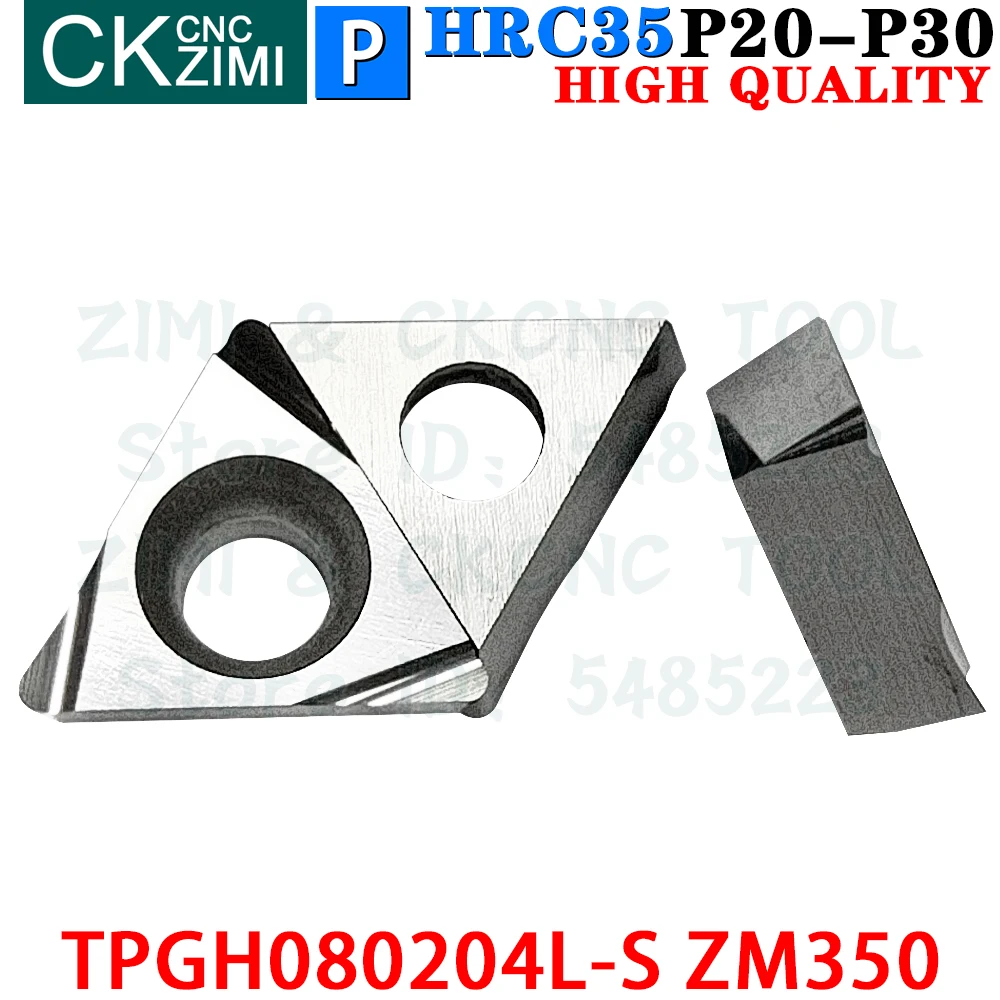 10 sztuk TPGH080204L-S ZM350 TPGH 080204L S ZM350 Wkładki cermetowe Narzędzia do płytek do wytaczania precyzyjnego Narzędzie do cięcia metalu CNC tokarka dla stali