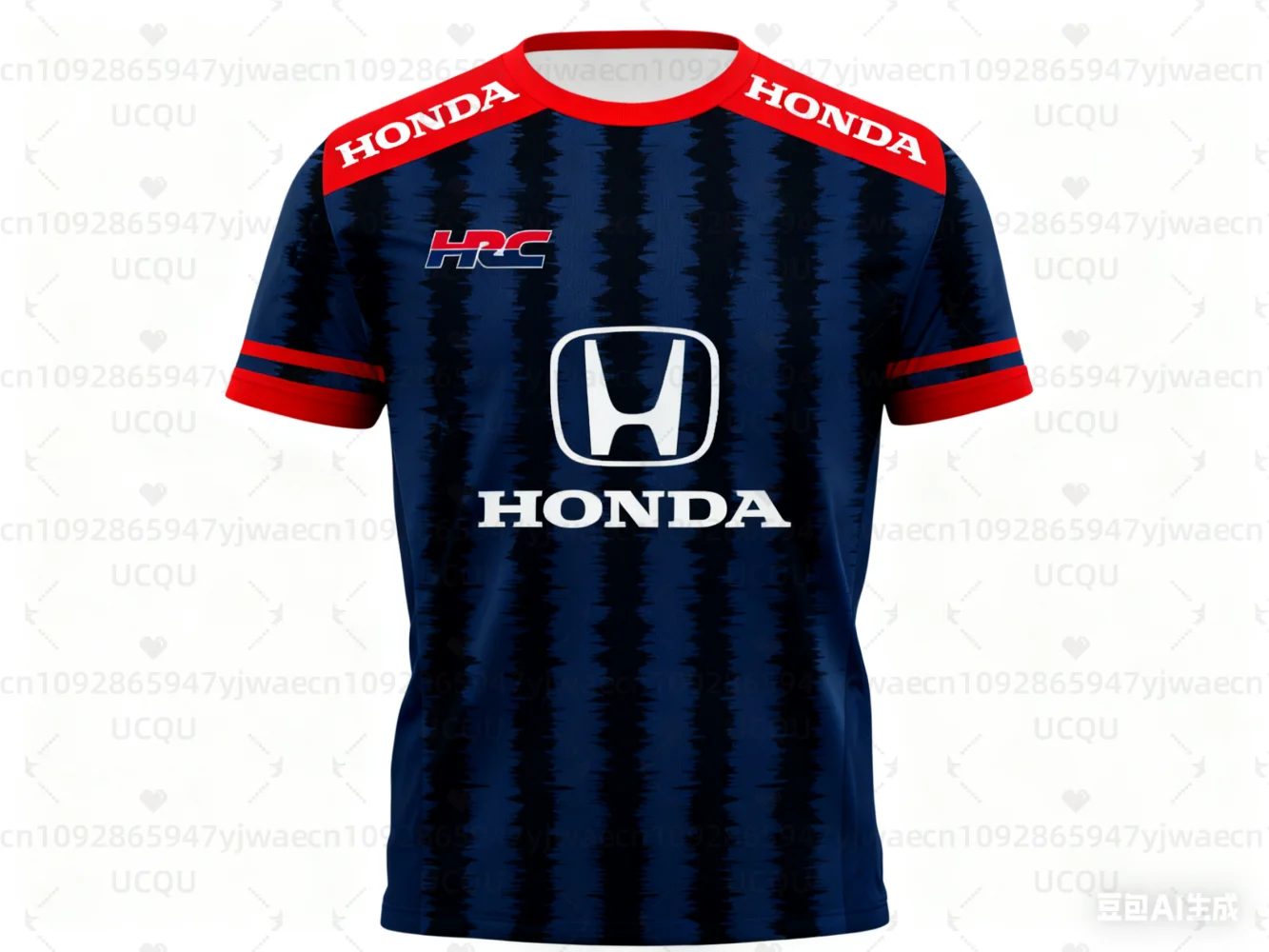 ثلاثية الأبعاد طباعة الرجال النساء هوندا الصيف تي شيرتات قصيرة الاكمام دراجة نارية رياضية سباق سريعة الجافة جيرسي عشاق الدراجات النارية #2
