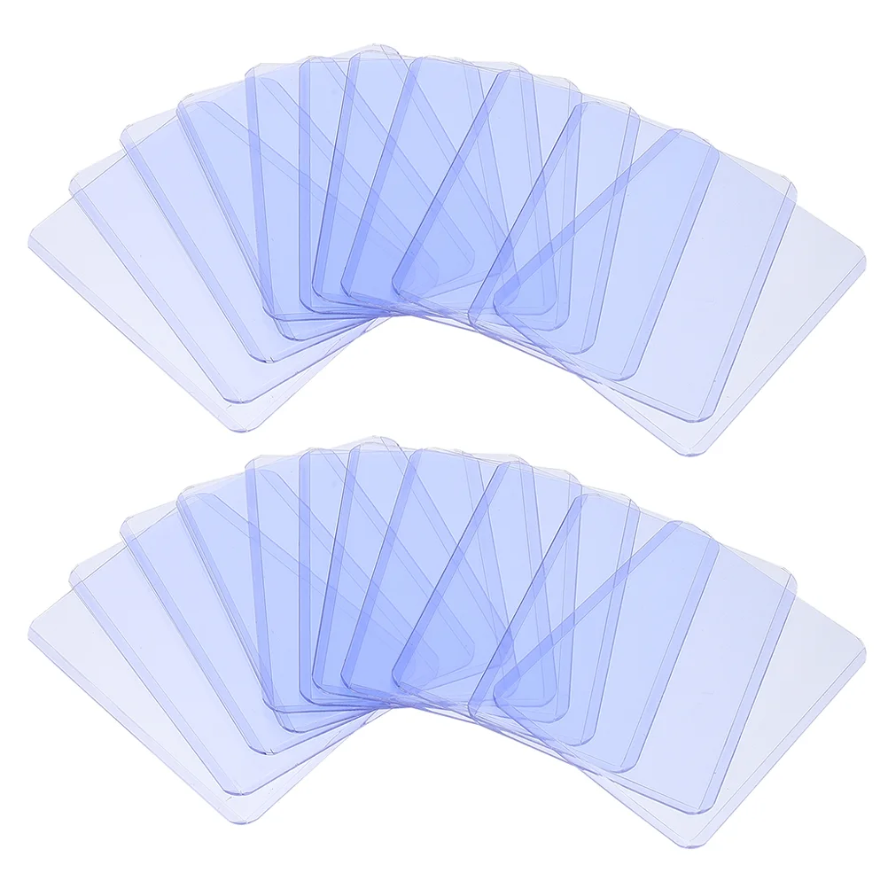 

30 Pcs Cards Protectors Clear PVC Game Card Sleeves Sturdy Anti Scratch Dust Proof Water Resistant Compact Lightweight