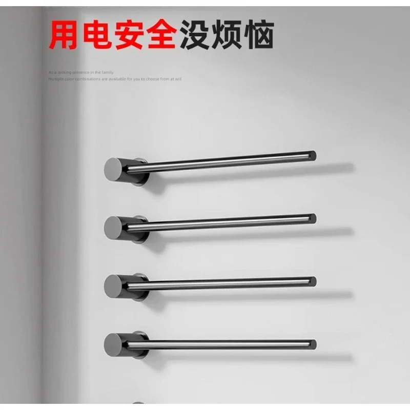 Electric towel rack, intelligent heating drying rack, pre-embedded copper minimalist bathroom for home use