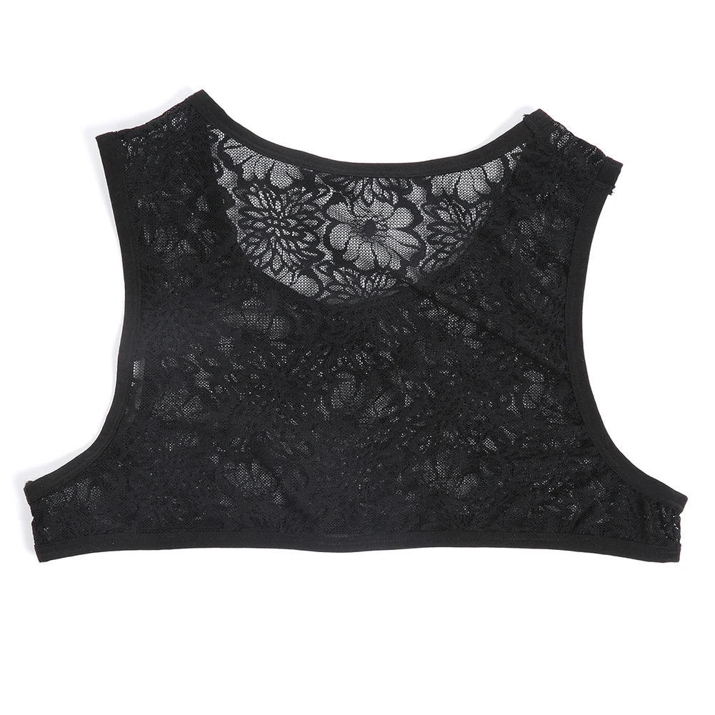 

Crossdressing Singlet Mens Lace Crop Tops For Casual Outings 2XL Casual Sleeveless Tops Muscle Fitness Polyester Fabric