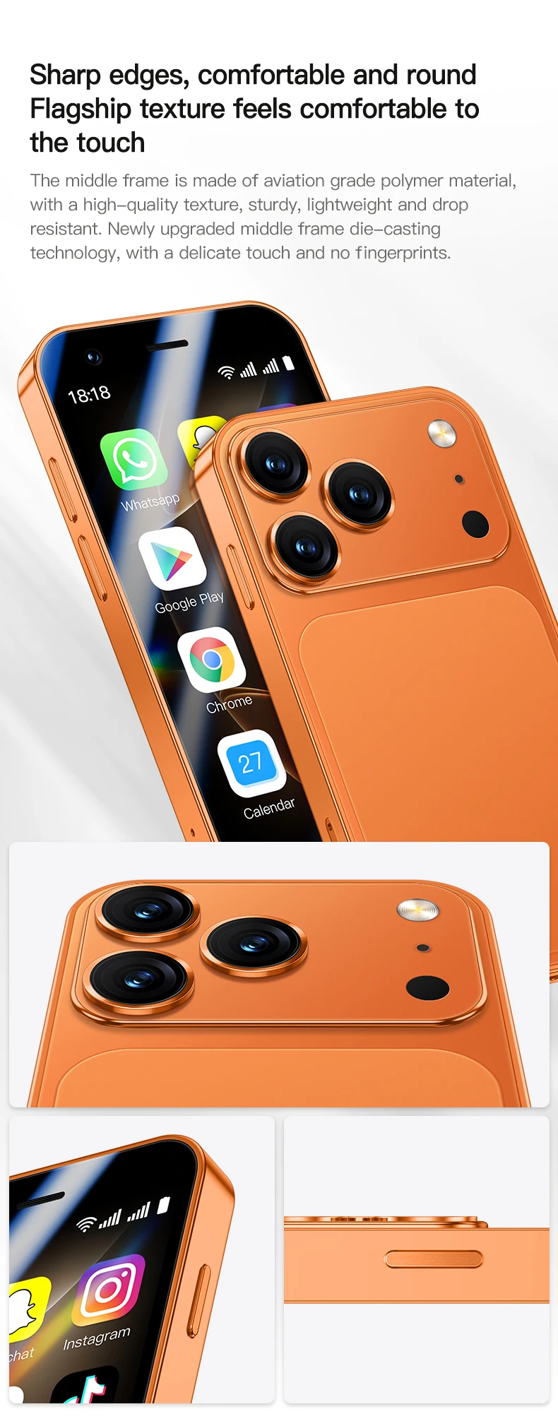 ONEMYTH A17 Mini Android 8.1 SmartPhone 3.0'' 2GB RAM 16GB ROM Dual SIM Standby Play Store 3G Small Mobile Phone