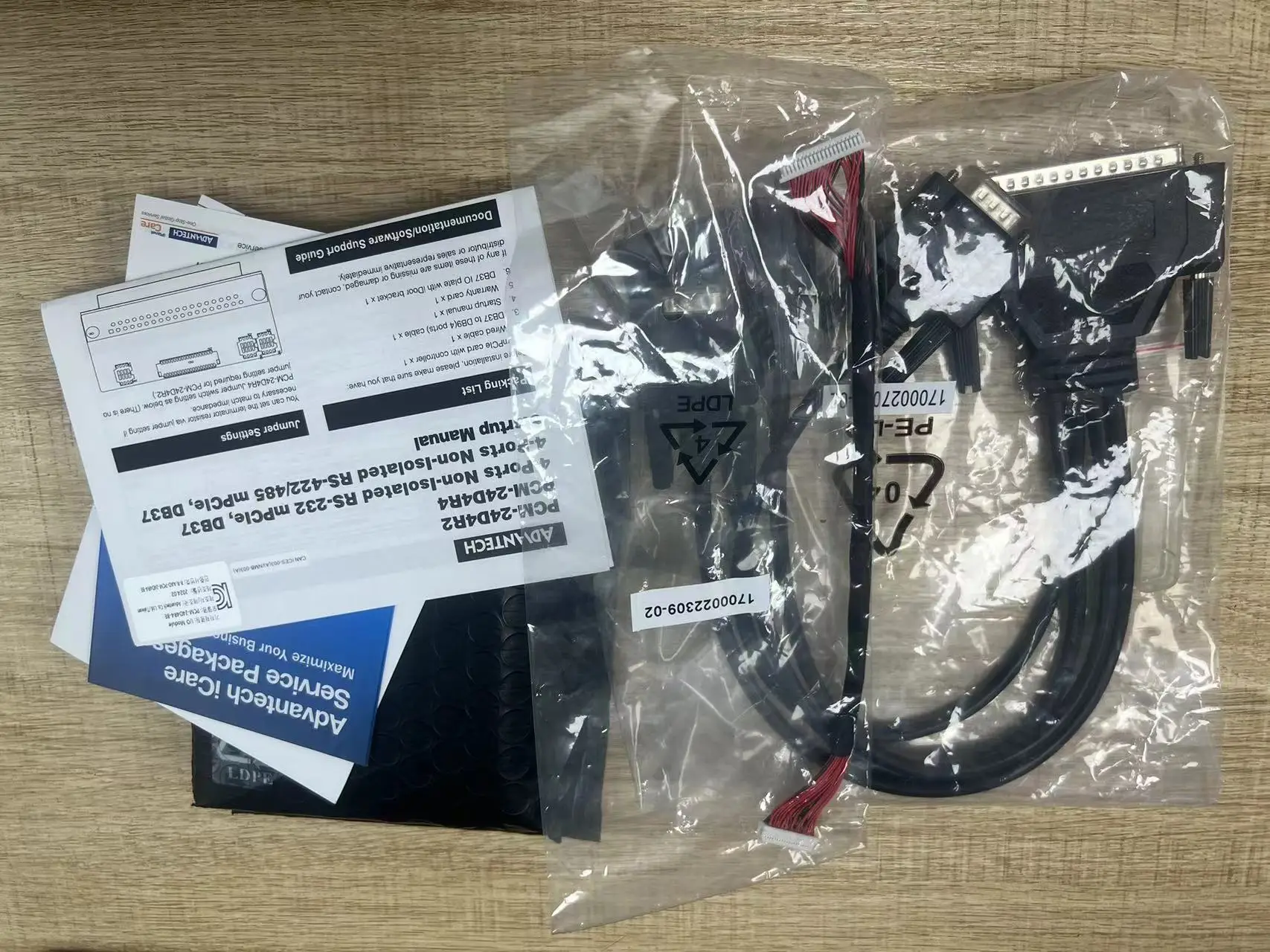 ADVANTECH-Módulo de Expansão, PCM-24D4R2-BE, PCM-24D4R4, iDoor Technology, 2, 4 Port, RS232, Mini PCIe Comunicação