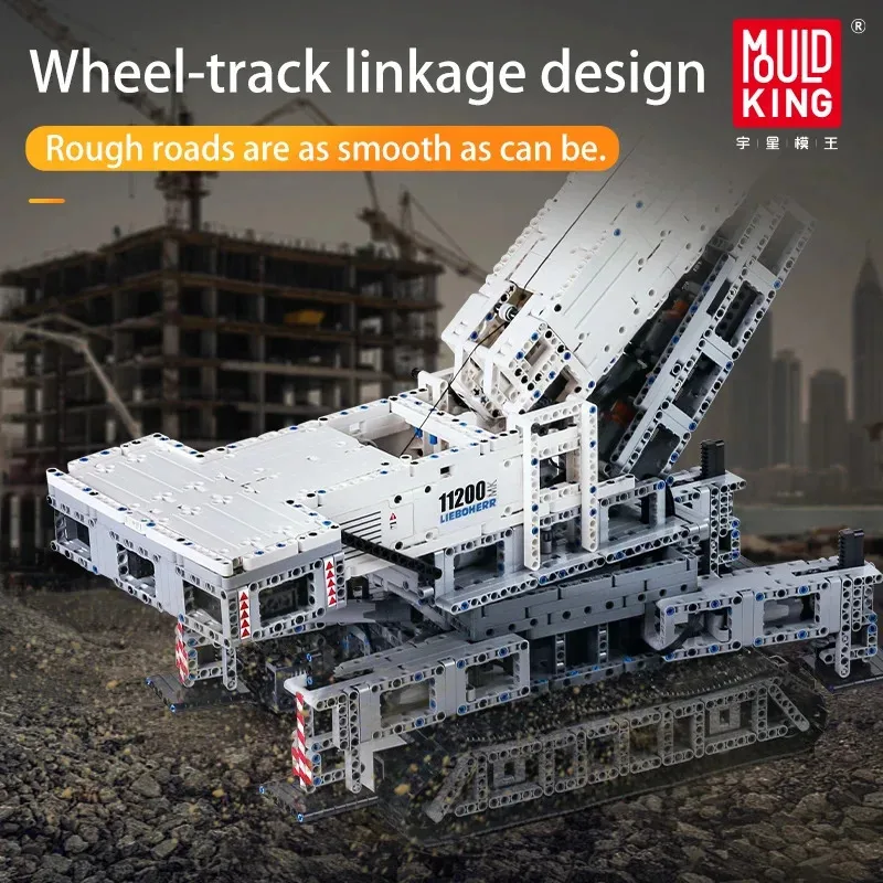 قالب الملك 17002 مجموعات اللبنات التقنية APP شاحنة التحكم عن بعد LTM حفارة رافعة نموذج اللعب هدايا عيد الميلاد 4000 قطعة #2