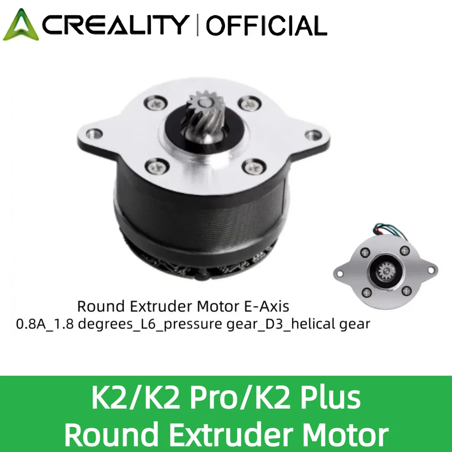 

Creality Original K2/K2 Pro/K2 Plus Round Extruder Motor Circular Extruder Motor ForK2/K2 Pro/K2 Plus 3D Printer Parts