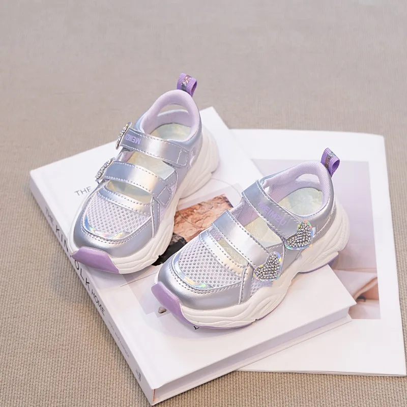 Girls Baby Sport Sandals Kids New Summer Mesh Breathable Lightweight Sneakers Children Fashion Outdoor Casual Walking Shoes