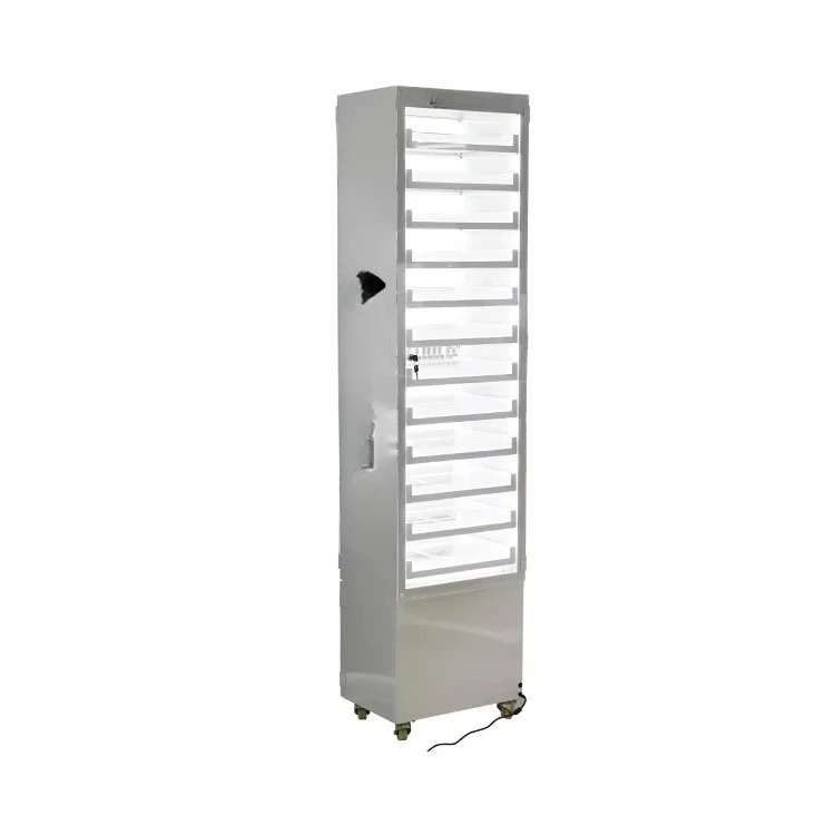 Metal Lockable Locker Floor Type Light Emitting Diode Display Stand