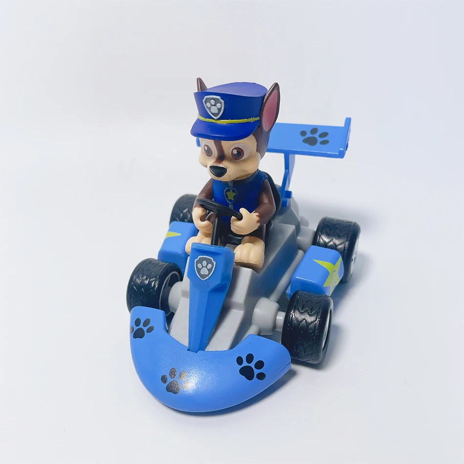 Anime Paw Patrol Pull Back Car Marshall Rubble Chase Rocky Zuma Skye Dog Action Figure Toys Anime Game Doll Kid birthday Gifts