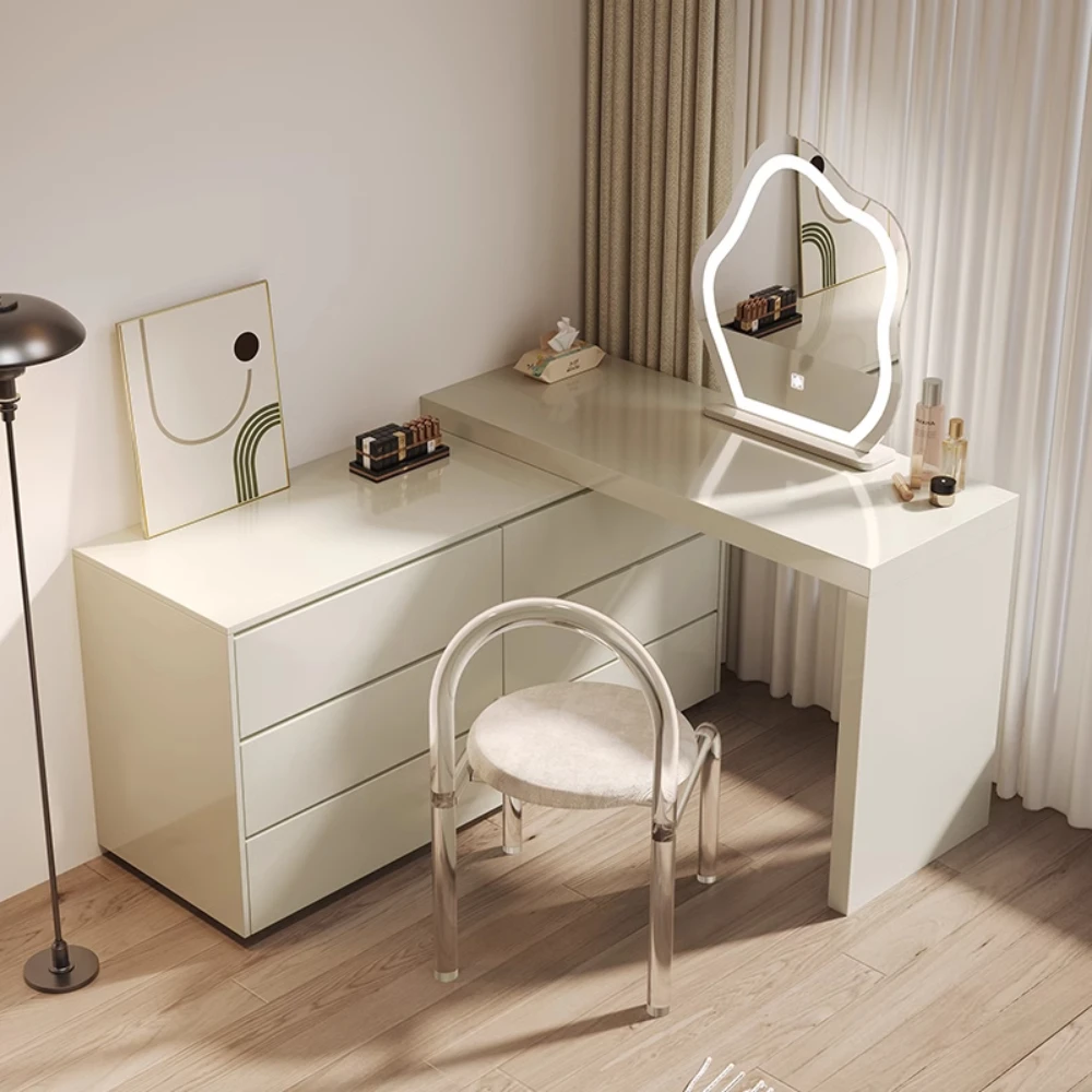

European Women Dressing Table Chair White Luxury Bedside Dressing Table Home Organizer Vanitys Para Maquillaje Accessories