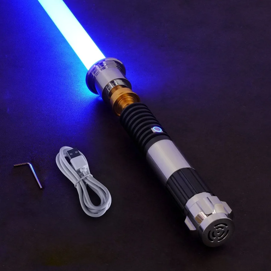 

Lightsaber 12 RGB Colors 16 Sounds Mode Rechargeable Dueling Light Saber