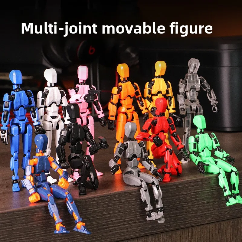 Multi-articulado móvel shapeshift robô 3d impresso manequim manequim 13 figuras de ação brinquedos crianças adultos pai-filhos jogos presentes