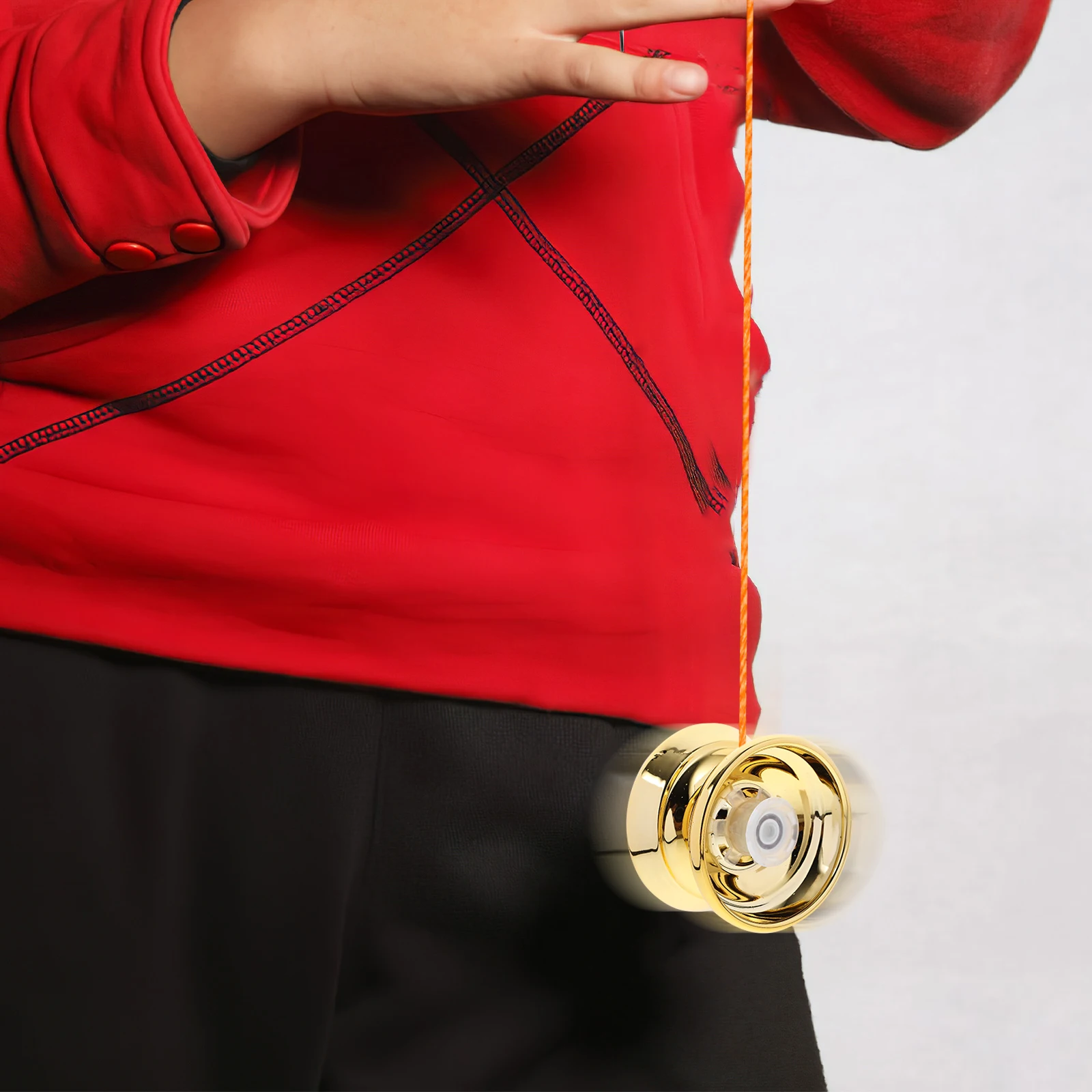 

1Set Beginner Alloy Yoyo Smooth Surface Small Size String Ball Outdoor Educational Fingertip Plaything Metal Yo-Yo Exercise