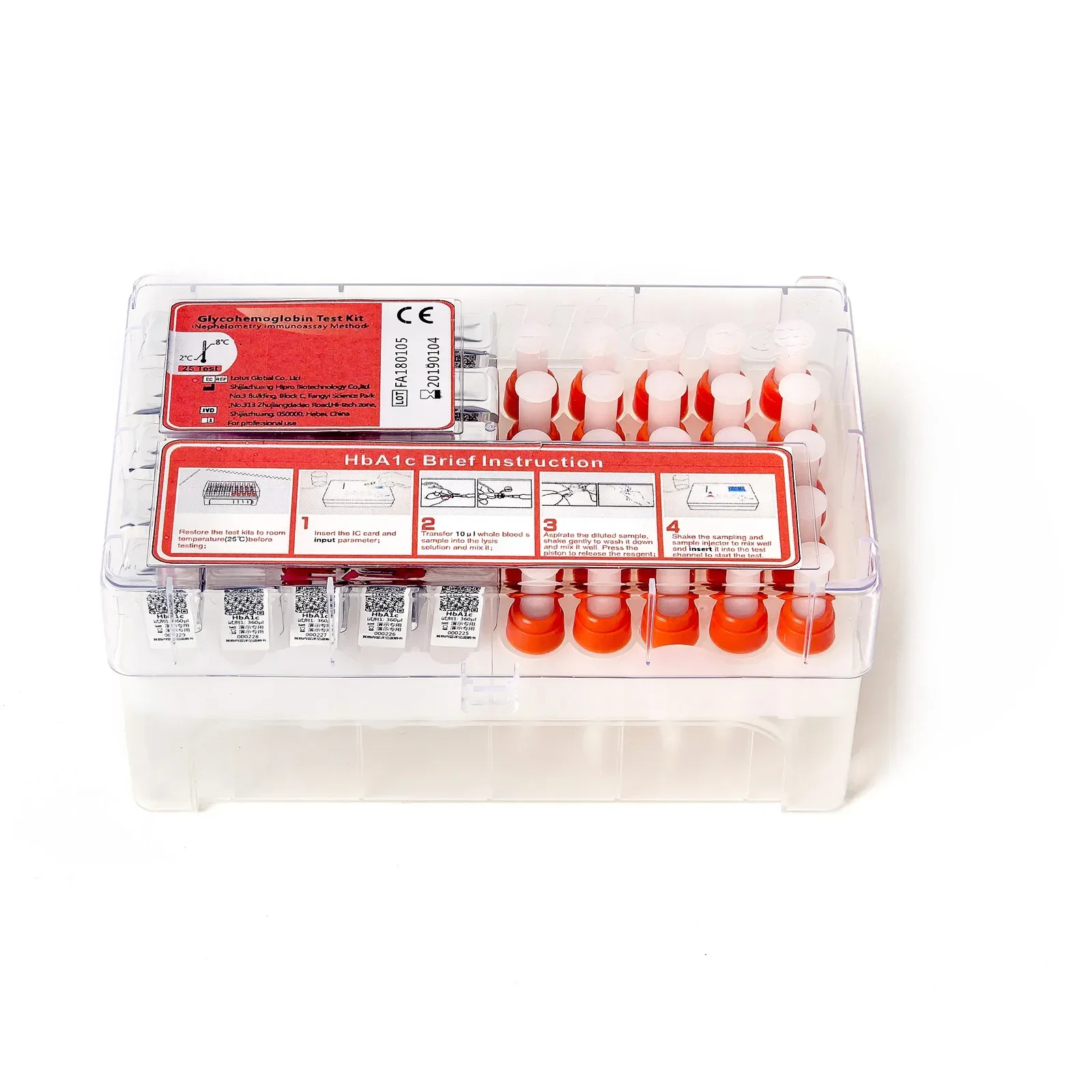 Hipro HP-AFS/1 HBA/s TSH HSCRP + CRP LH CtnI D-Dimer AFP PSA 25 pièces par boîte