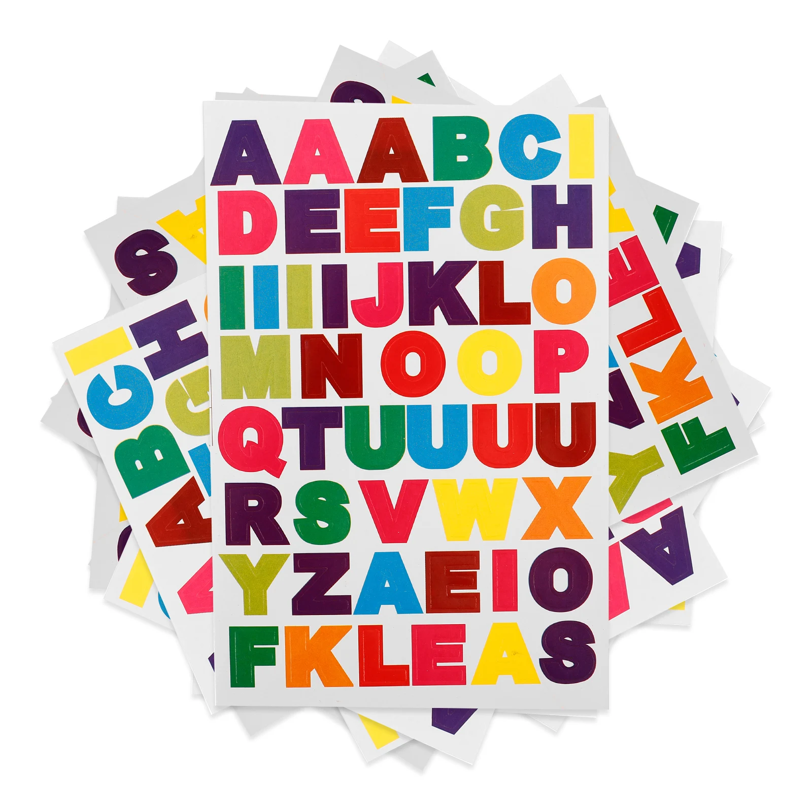 

Colorful Letter Alphabet Self-Adhesive Diy Craft Stickers For Kids Learning Home Decoration Paper Crafting Supplies