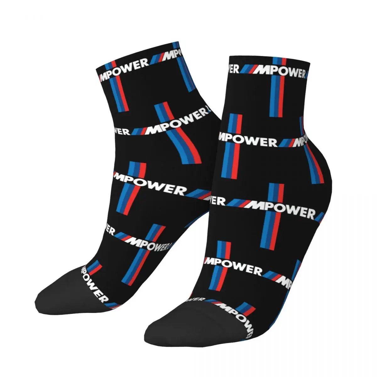 Sport Car M Powers Men's Crew Socks Unisex Novelty Spring Summer Autumn Winter Dress Socks