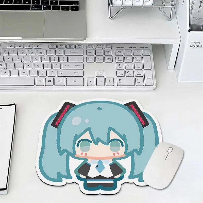 New Hatsune Miku Mouse Pad Anime Character Design Ins Desk Pad Computer Portable Gaming Keyboard Office Desk Dirty Resistant view 3