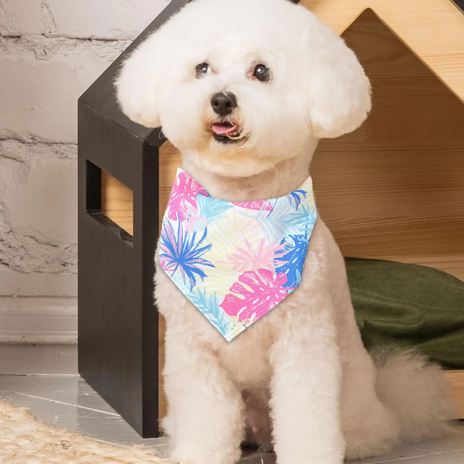 Pet Dog Bandana Pet Scarf Puppy Kerchief Soft Summer Holiday Triangle Bib Bib for Medium Large Dog Costume Accessories