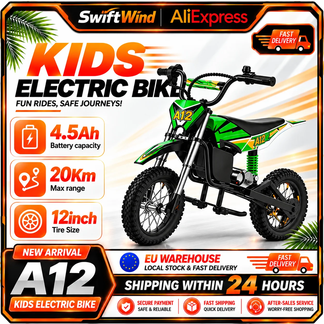 A12-R – Elektrisk Barncross 350W 1