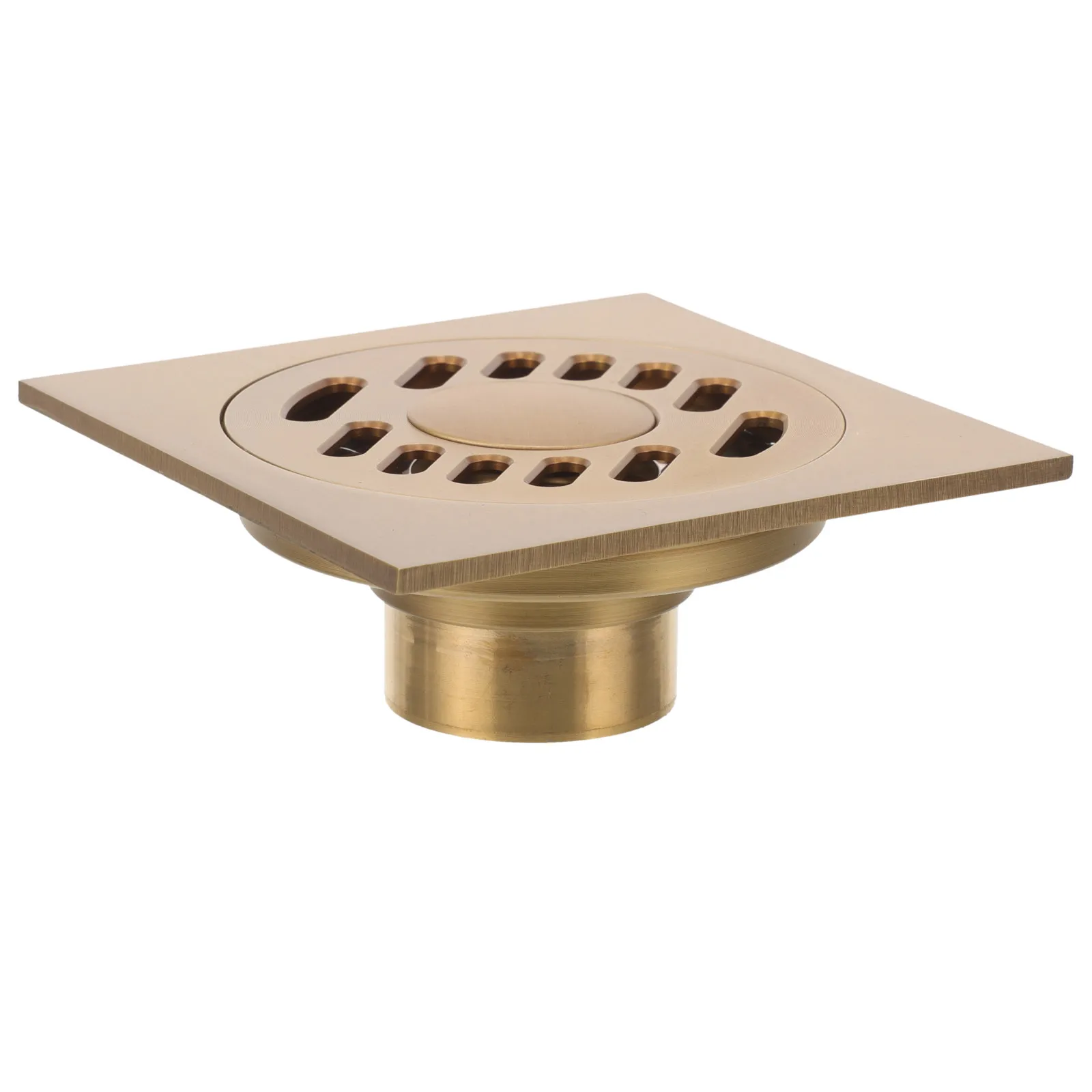 

Floor Drain Copper Flower Style Cover for Bathroom Kitchen Deodorant Removable Parts Easy Clean Dual Use