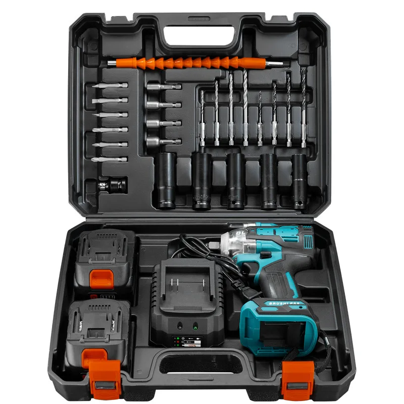 Power tool set four-piece lithium battery tool power tool lithium battery festool