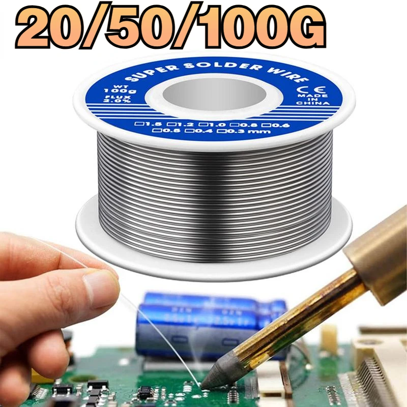 

Tin Wire Soldering Wire with Flux Melt Rosin Core Solder Roll No-clean High Quality for Electrical Repair,IC Repair