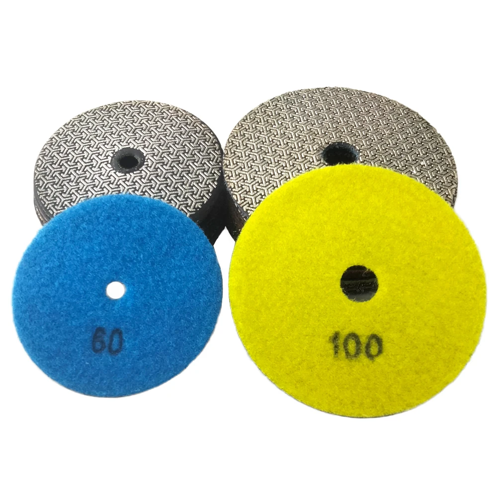 

Electroplated Diamond Sanding Pads Diamond Hand Polishing Pads For Glass Granite Marble Tile Concrete Grit 60-400#