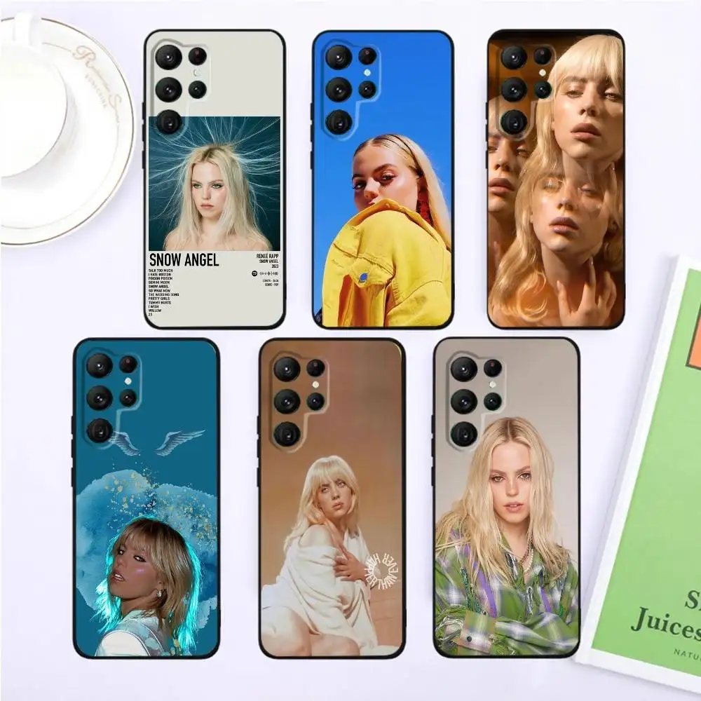 

R-Renee Rapp Not My Fault Phone Case For Samsung S25,S24,S23,22,21,Ultra,Pro,S10,S30Plus,20lite Black Cover