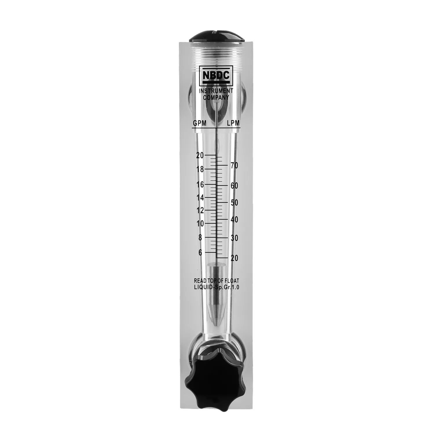 

NBDC LZT-25 Panel Type Acrylic Tube Rotameter Tools Water flows meter acrylic