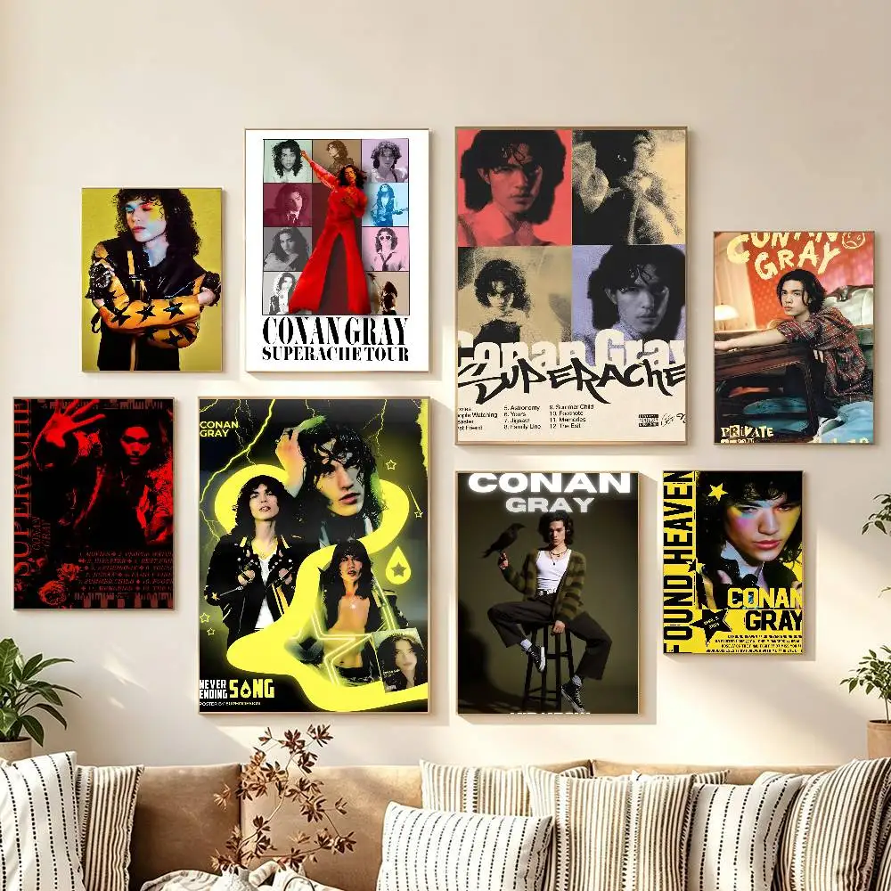 Po-p Sing-er- Co-nan Gr-ays- Wall Poster Art Print Home Decor Room Decoration Modern Artwork For Living Room