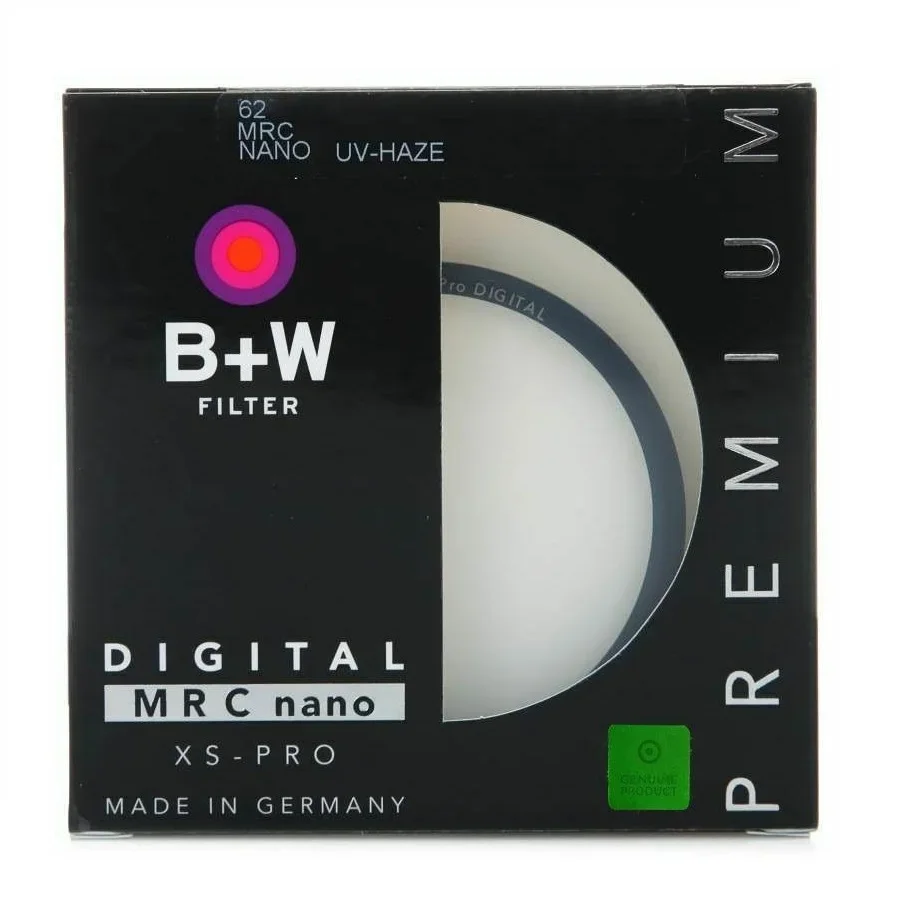 B+W 49_52_55_58_62_67_72_77_82mm מסנן UV XS PRO MRC Nano UV HAZE הגנה BW דק במיוחד עבור מצלמת SLR של Nikon Canon Sony
