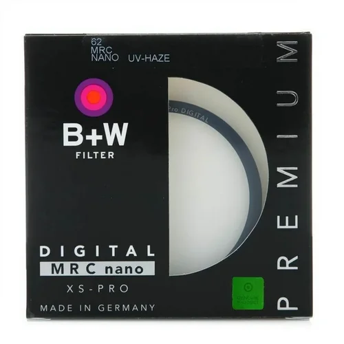 Imagen 1 del producto B+W 49_52_55_58_62_67_72_77_82mm Filtro UV XS PRO MRC Nano UV HAZE Protección BW Ultra Delgada para Nikon Canon Sony Lente de cámara SLR