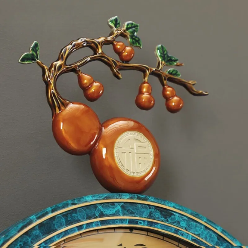 Neue chinesische Messing-Wanduhr für Wohnzimmerdekoration