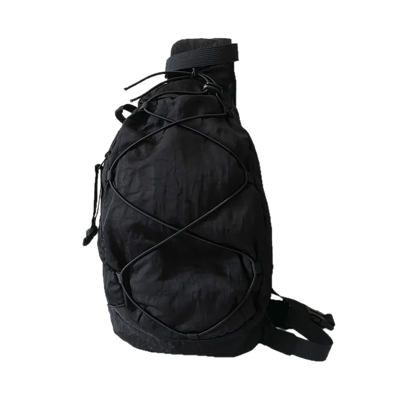 Outdoor-Sport-Brusttasche Nylon-Schultertasche Wasserdichte Kordelzug-Umhängetasche Brillentasche Vielseitig für Männer und Frauen – Detail 5