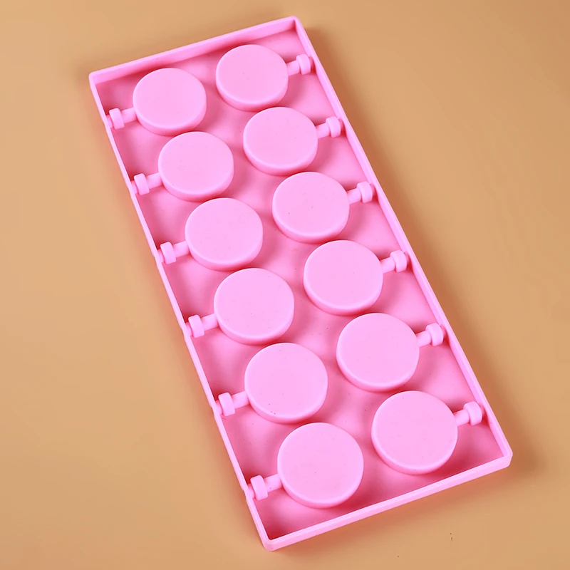 Moule en silicone fleur et sucette ronde mignonne, moule har ant bricolage, ustensiles de cuisson au fudge au chocolat, moule à gâteau, accessoires de cuisine
