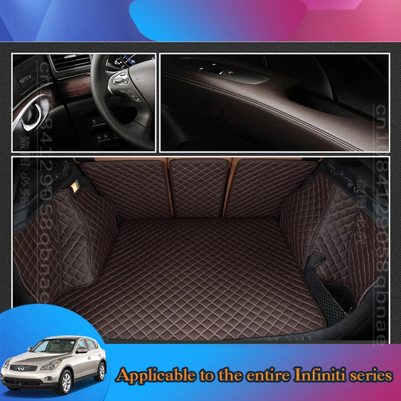 

WZBWZX Custom Full Coverage Car Trunk Mat For Infiniti All Models FX EX JX G M QX50 QX56 QX80 QX70 Q70L QX50 QX60 Q50 Auto Parts