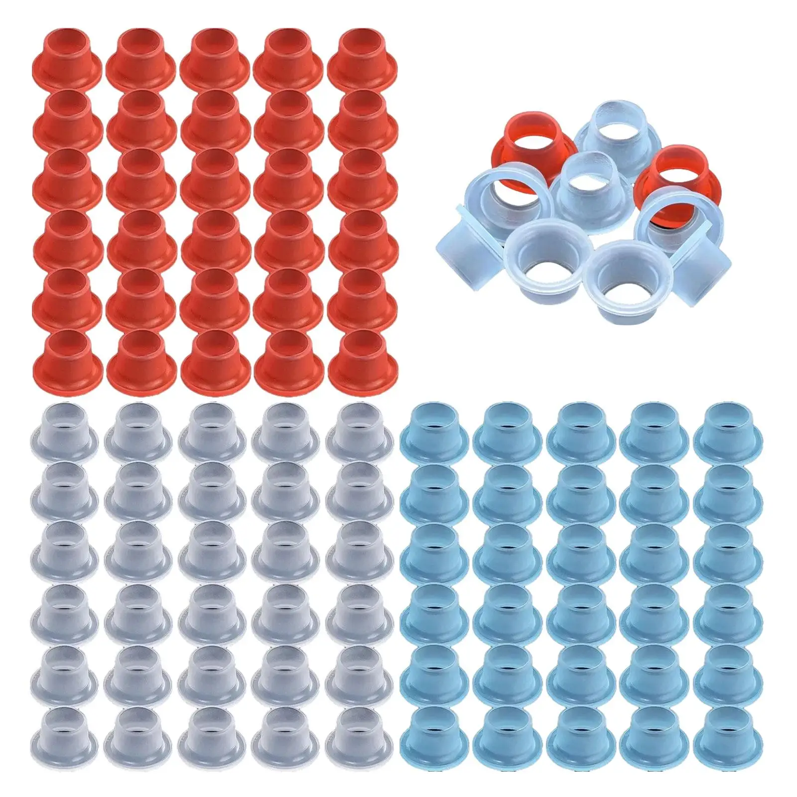 100 x auslaufsichere Wasserhahn-Dichtung, Wasserhahn-Unterlegscheiben-Dichtung, universell verhindert Tropfen, Gummiventile für verschiedene Sanitärarmaturen