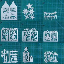 Halloween Box Lantern Candles metal cutting dies Scrapbooking paper craft knife mould blade punch template Embossing stencils