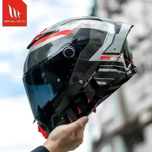 Nieuwe MT Thunder 4SV Motorhelm ECE DOT Certificering Volledige gezicht Dubbele lens off-road helm Capacetes Mannen Cascos para moto