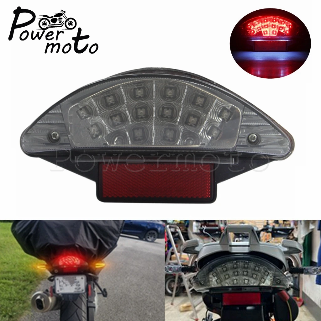 

Motorbike LED Taillight Brake Stop Light Rear License Plate Lamp For BMW R1200R R1200GS R1200 R GS Adventure F650 GS F800 S ST